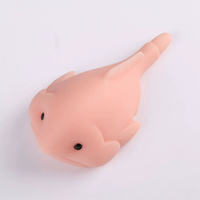 Blobfish Stress Toy with Standing Cards